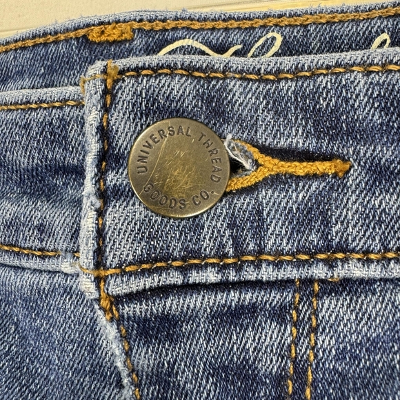 Universal Thread High Rise Skinny Distressed Womens Blue Jeans Size 8/29R - Picture 10 of 16
